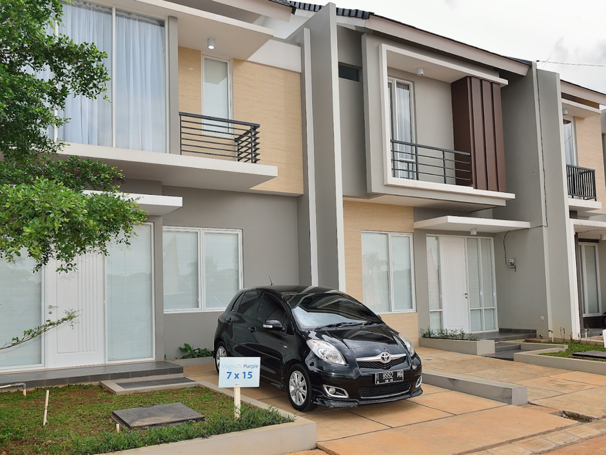 Cat Rumah Warna Putih dan Abu-Abu