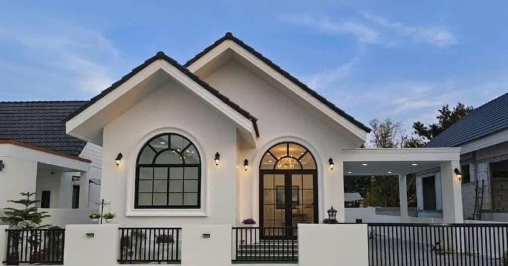 Rumah Mewah 1 Lantai Gaya Eropa